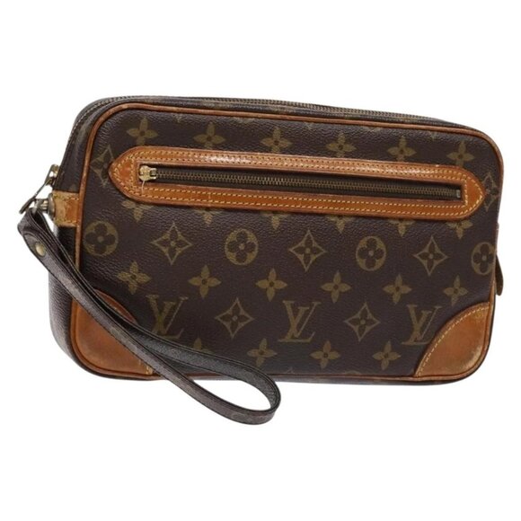 LOUIS VUITTON Monogram Marly Dragonne GM Clutch Bag M51825 LV Auth ep10220 - Picture 1 of 16